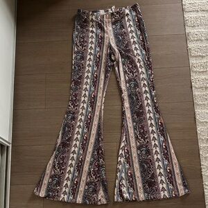 Bear Dance Multicolor Paisley Flare Pants
